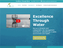 Tablet Screenshot of ecosafeinternational.com